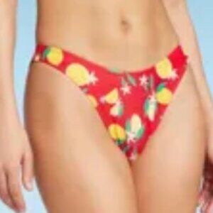 Womens Scoop Front Cheeky Extra High Leg Bikini Bottom Wild Fable